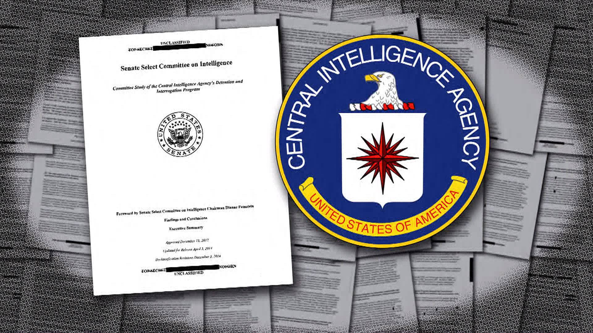 Cia Logo With Document Wallpaper