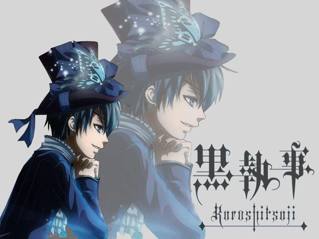 Ciel Phantomhive smirking confidently in a stylish outfit Wallpaper