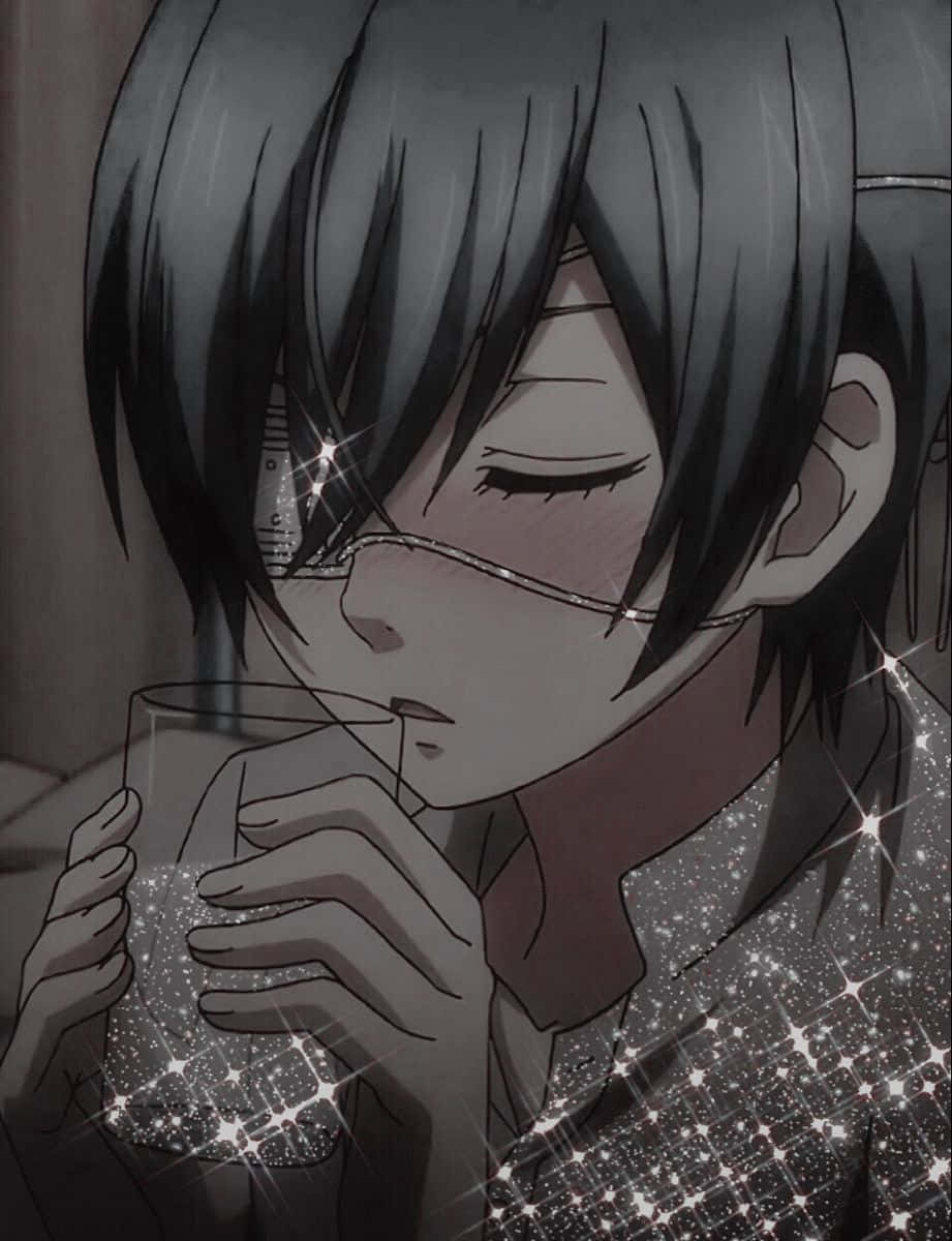 The Elegant and Mysterious Ciel Phantomhive Wallpaper