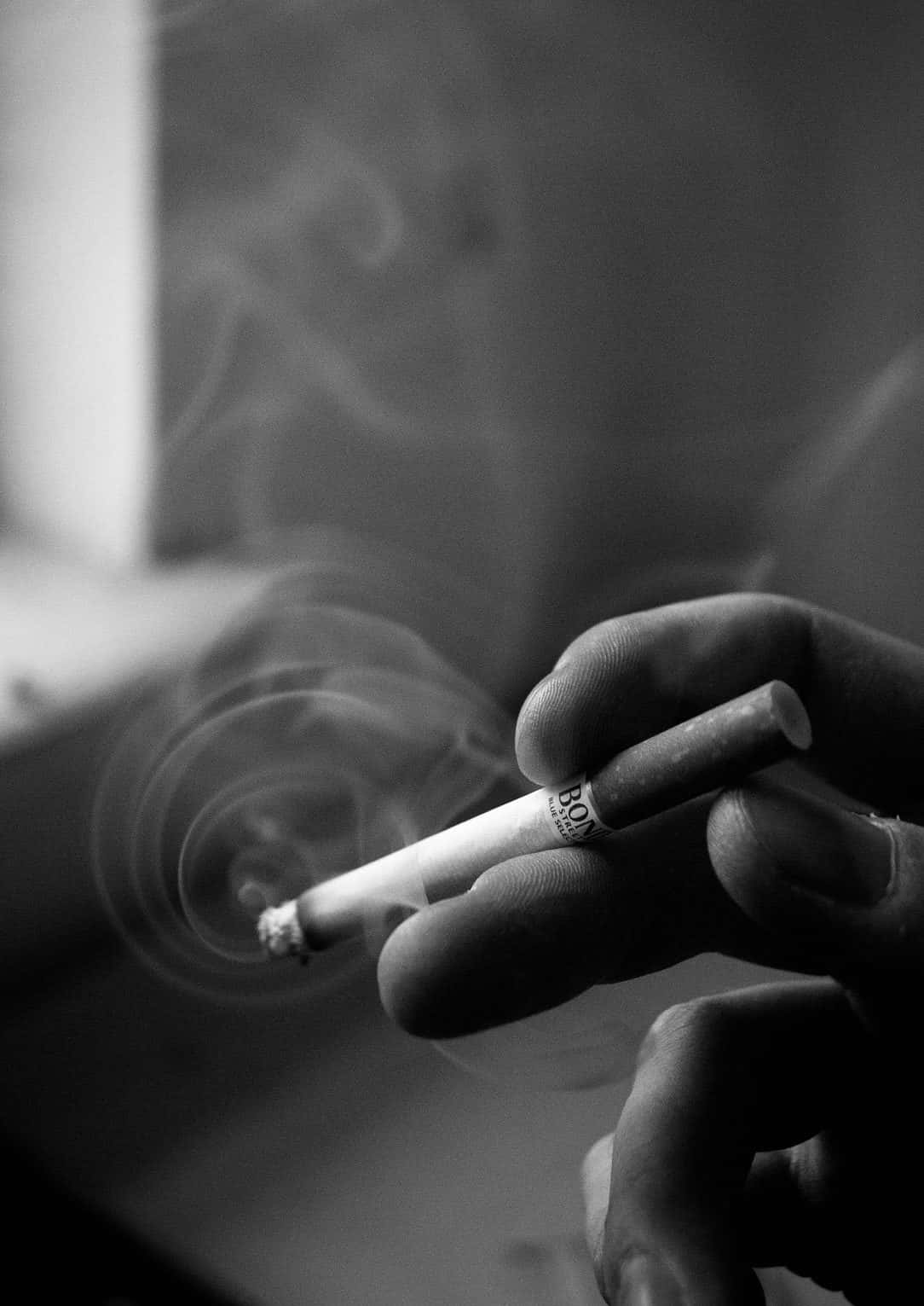 Immaginedi Un Bastoncino Di Sigaretta Che Brucia