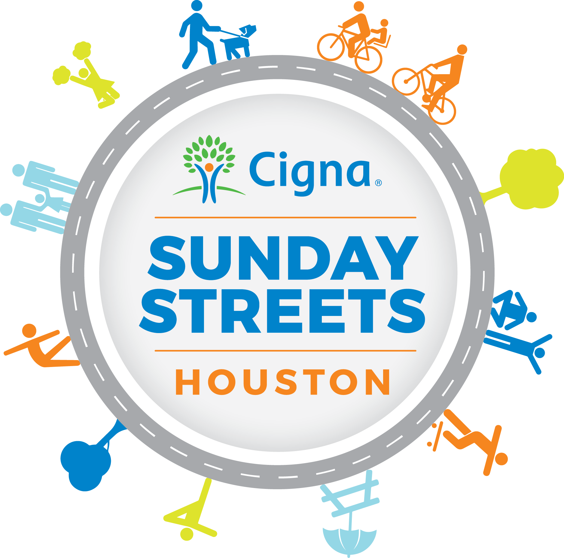 Cigna Sunday Streets Houston Event Logo PNG