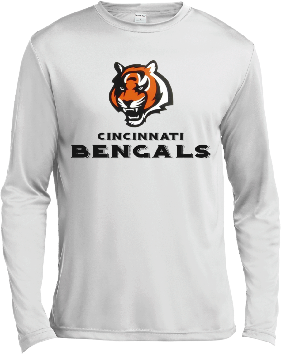 Cincinnati Bengals Long Sleeve Shirt PNG