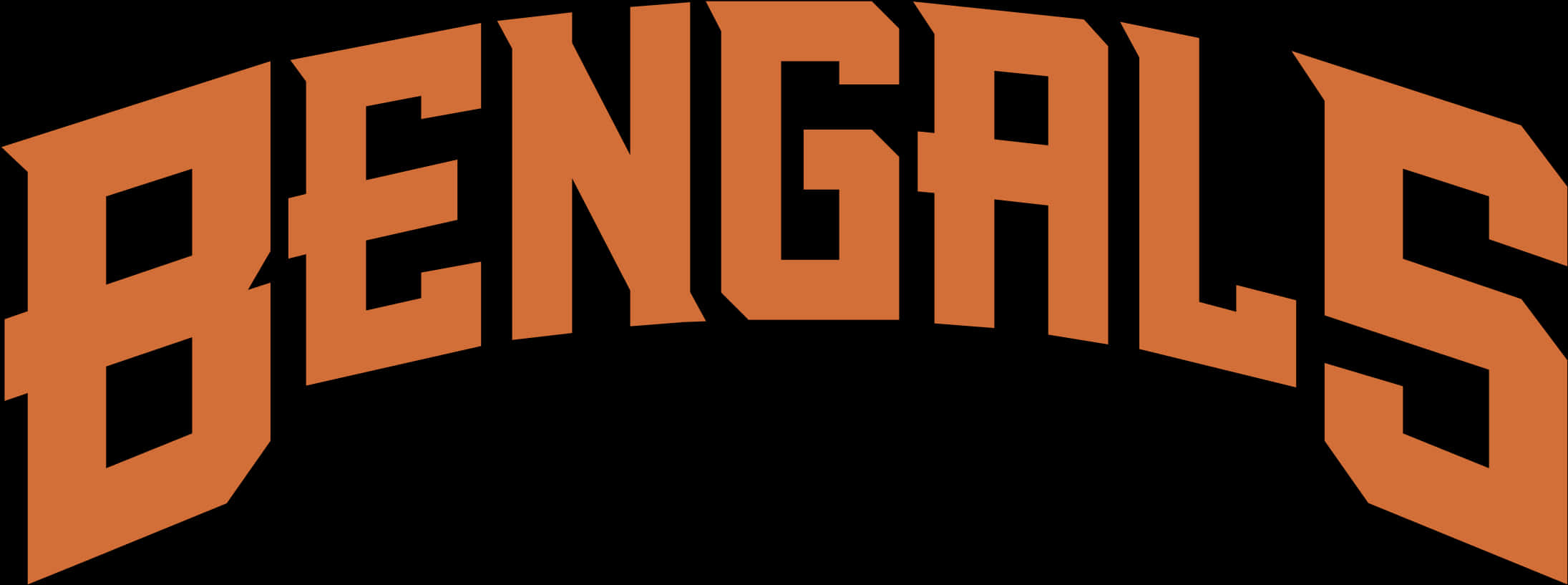 Cincinnati Bengals Text Logo PNG