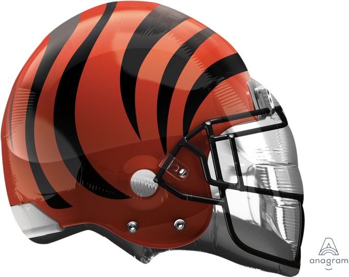 Cincinnati Football Helmet Design PNG