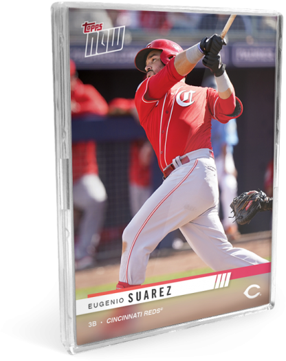 Cincinnati Reds Eugenio Suarez Topps Now Card PNG