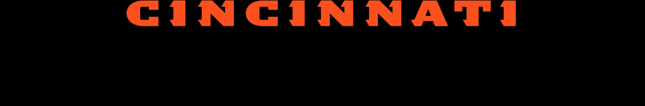 Cincinnati_ Text_ Logo_ Orange_ Black_ Background PNG