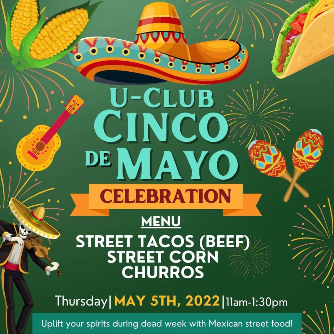 A Flyer For A Cinco De Mayo Celebration