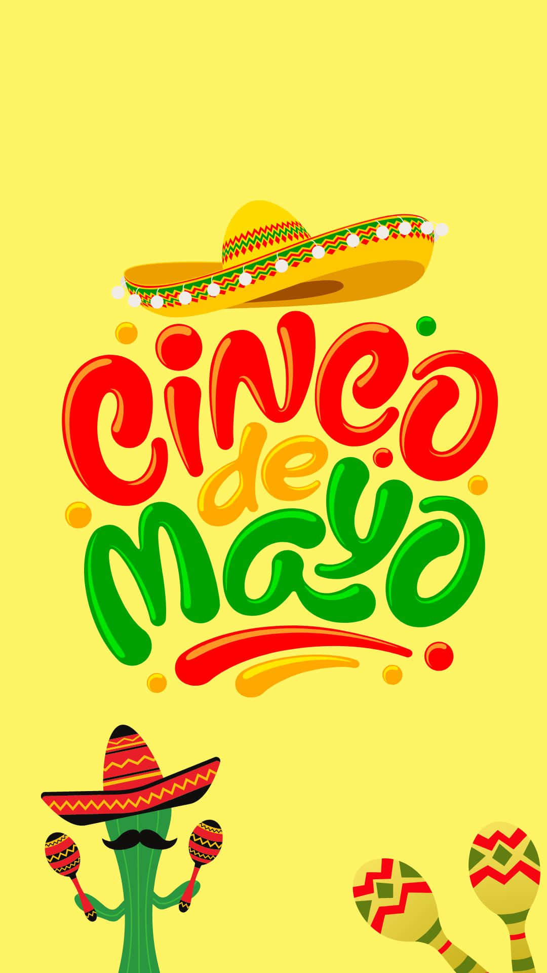 A Mexican Themed Logo With A Sombrero And A Hat Wallpaper