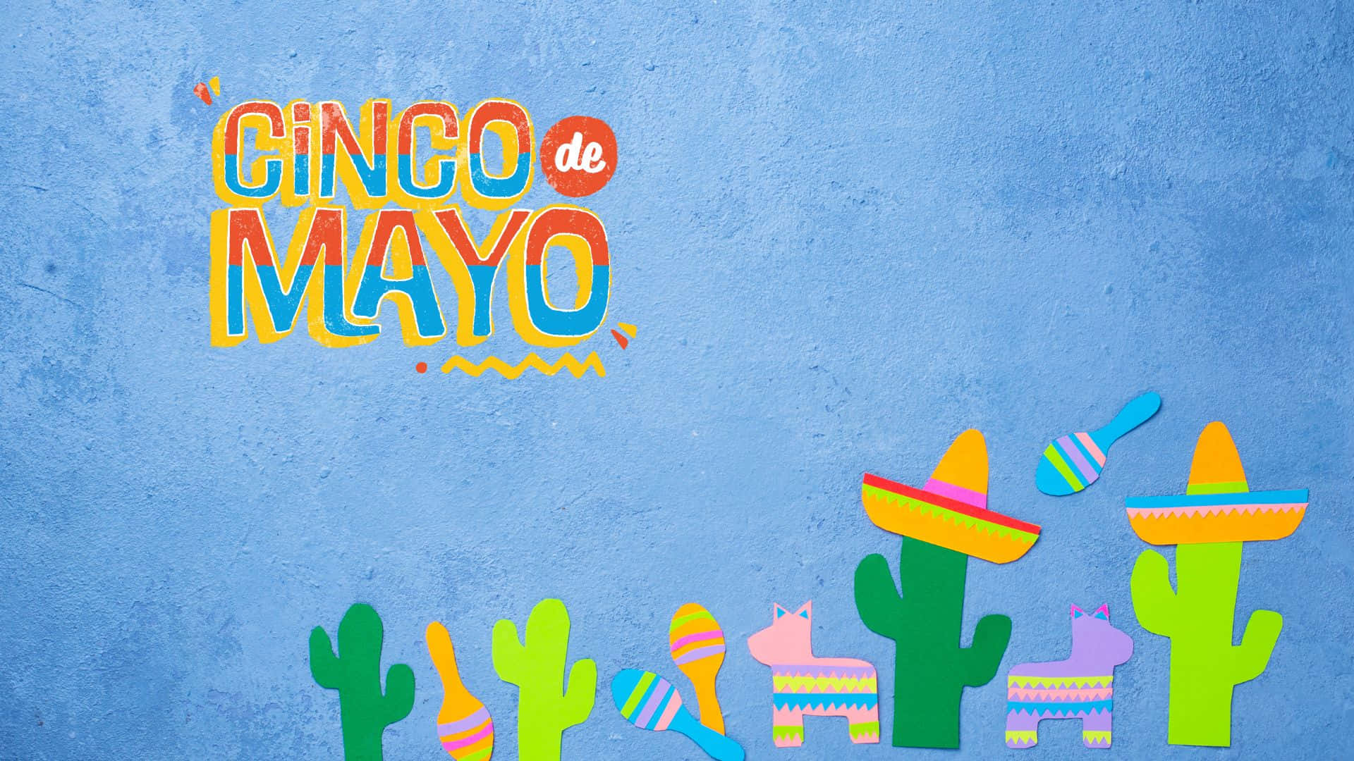 Firacinco De Mayo Med Margaritas, Tacos Och Roligt. Wallpaper