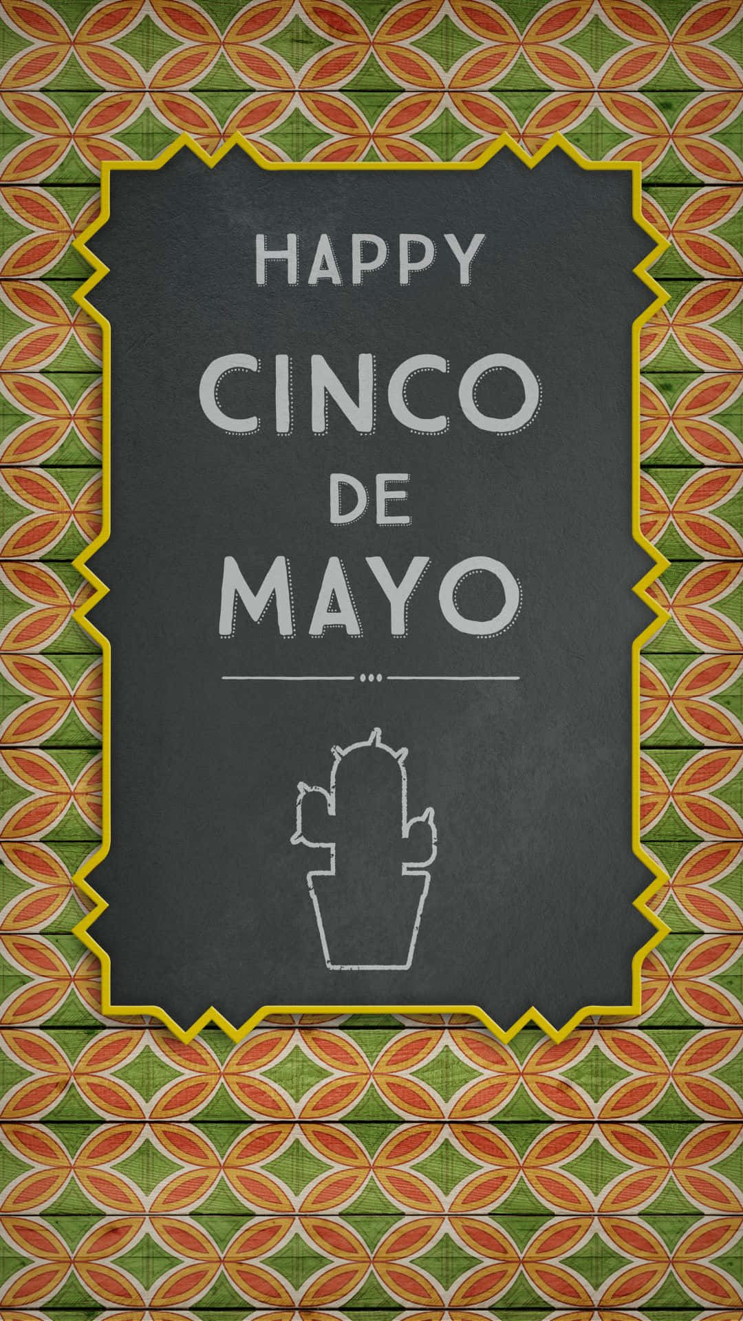 Cincode Mayo Grußkarte Mit Farbenfrohem Hintergrund Wallpaper