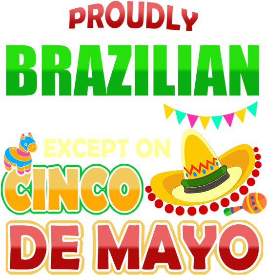 Cincode Mayo Brazilian Celebration Graphic PNG