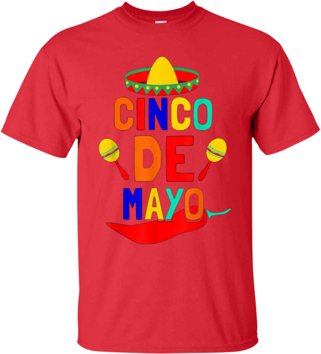 Cincode Mayo Festive T Shirt Design PNG