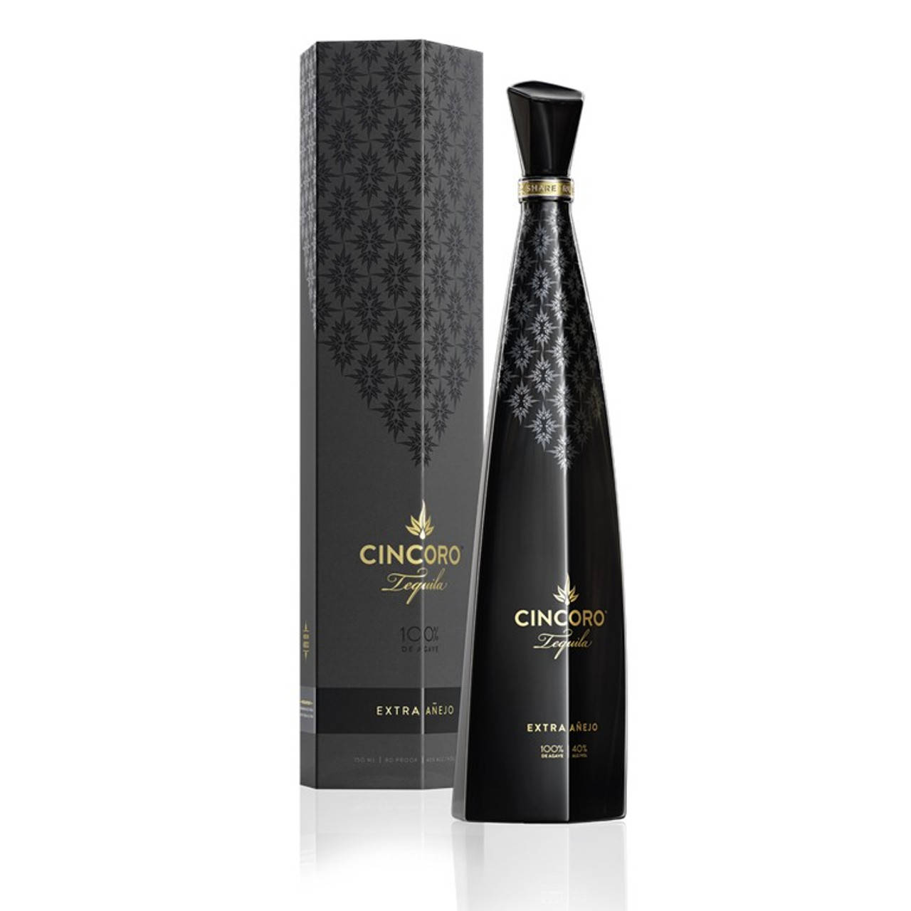 Luxurious Cincoro Tequila Extra Anejo Bottle and Box Wallpaper