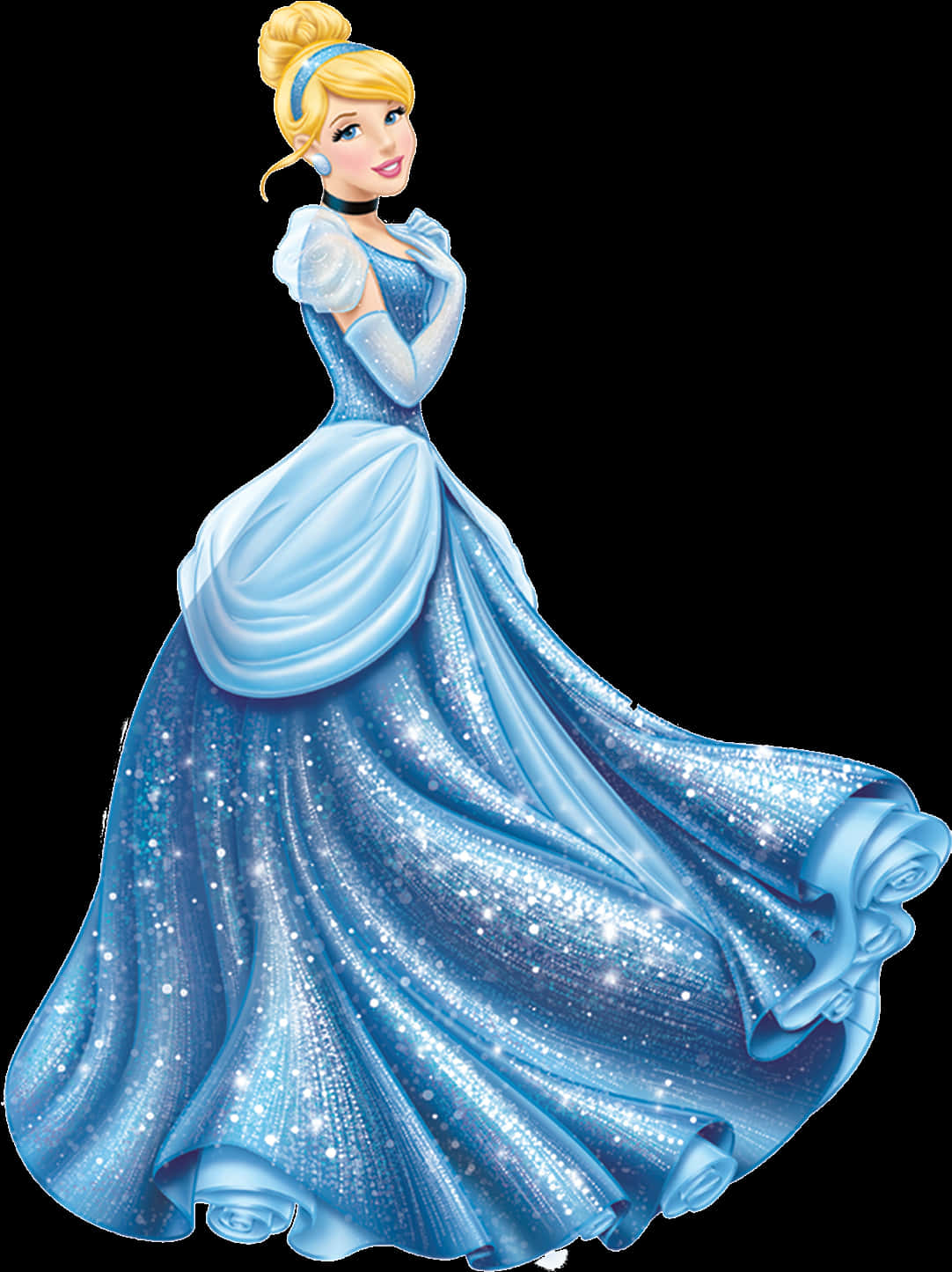 Cinderella Enchanted Blue Gown PNG