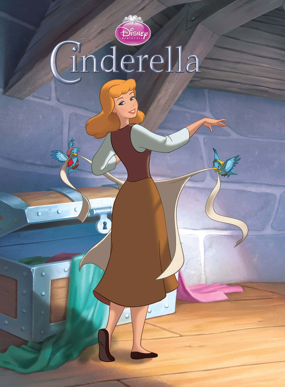 Cinderella facing the challenge of the enchanted pumpkin