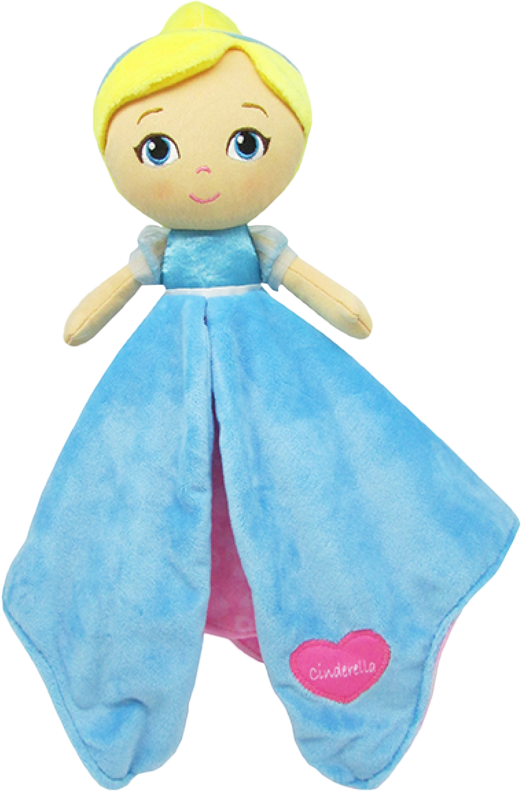 Cinderella Plush Blanket Doll PNG