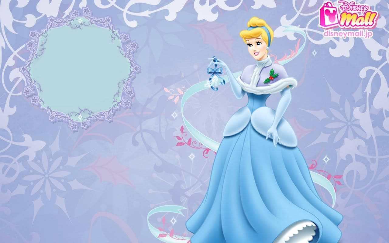 Cinderella Purple Background Wallpaper