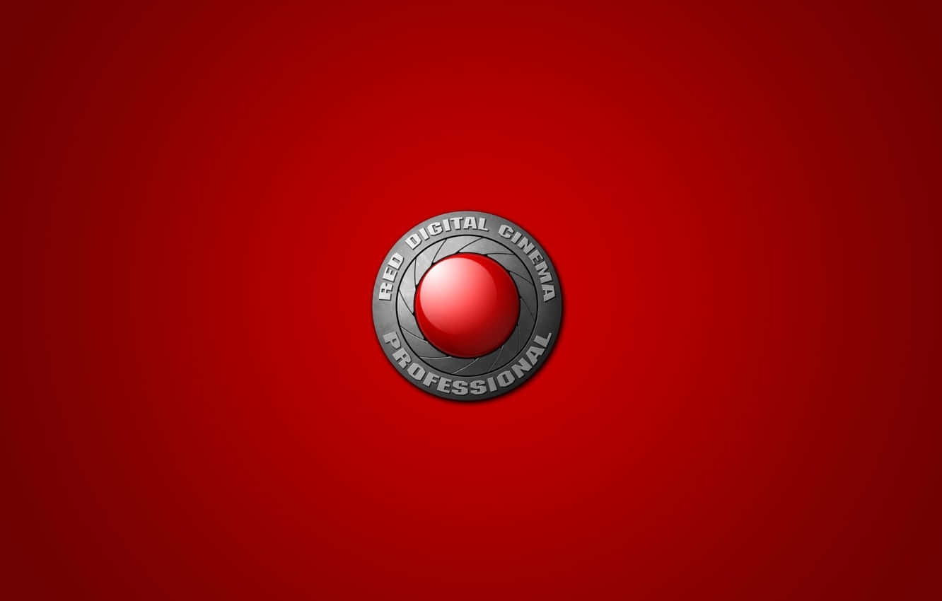 A Red Button On A Red Background