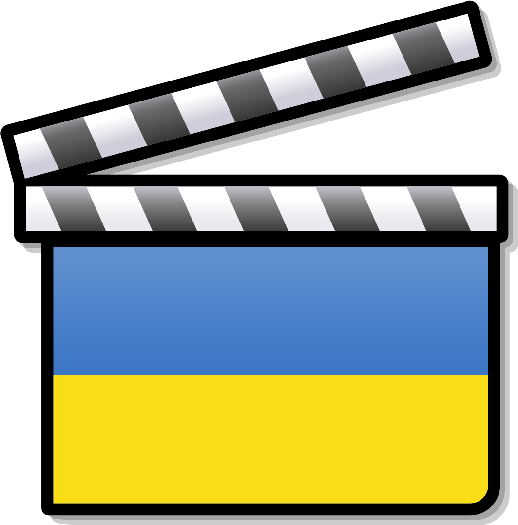 Cinema Clapperboardwith Flag Design PNG