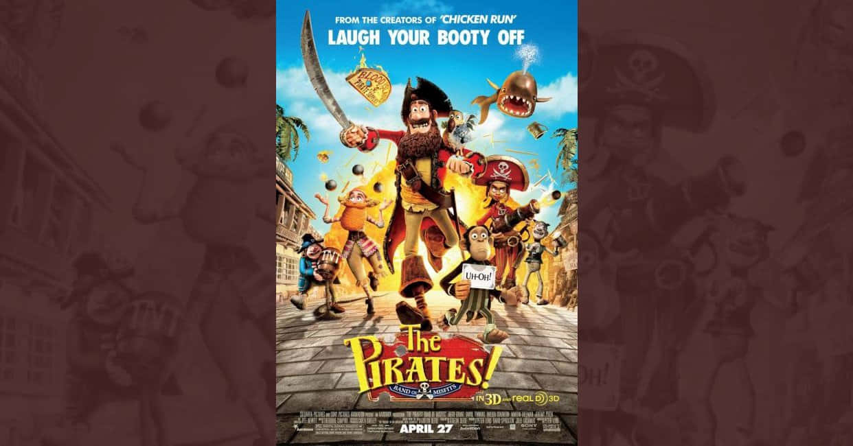 Cinema Poster Of The Pirates Band Of Misfits Wallpaper