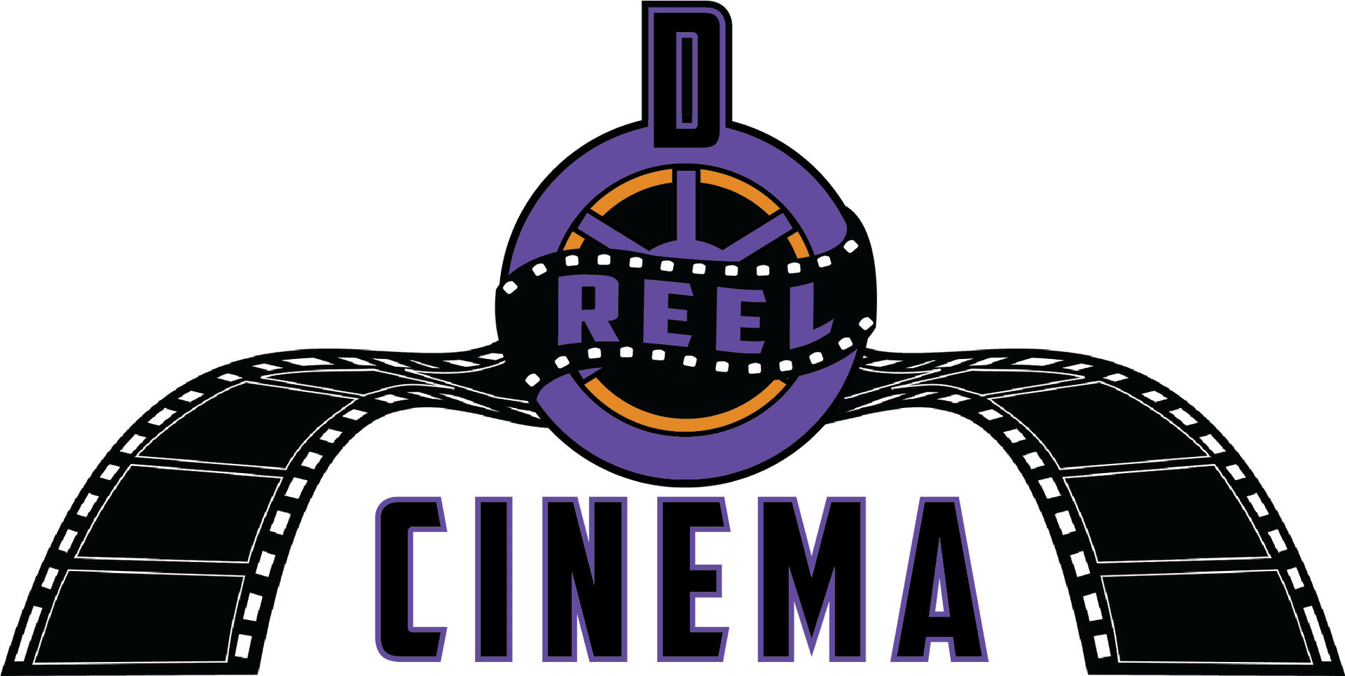 Cinema Reel Logo Graphic PNG
