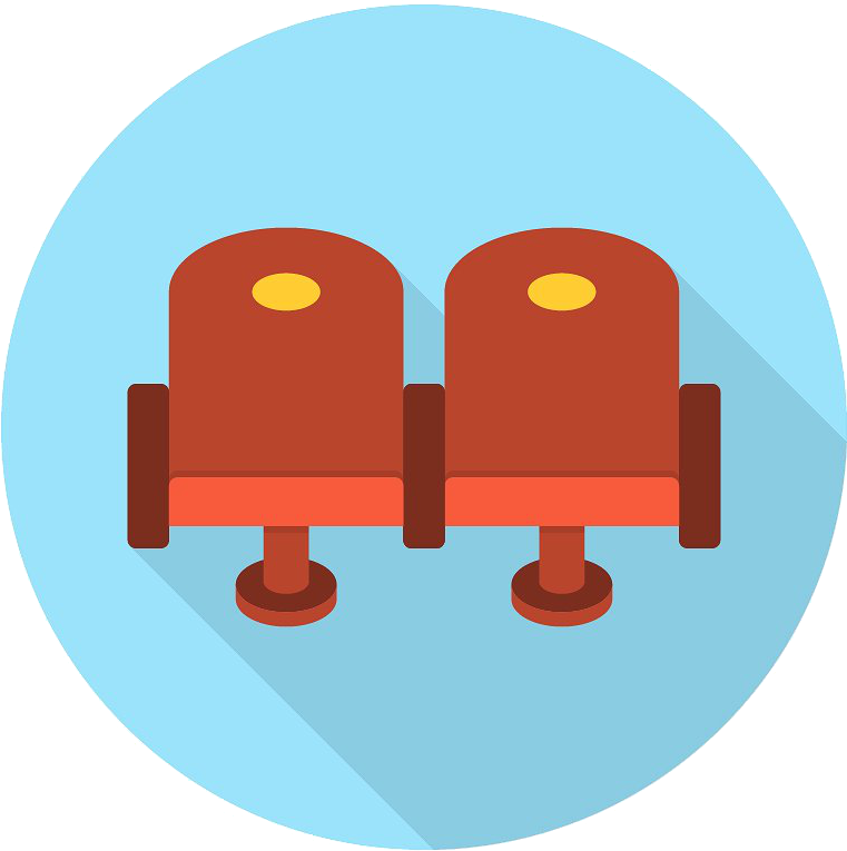 Cinema Seats Icon PNG