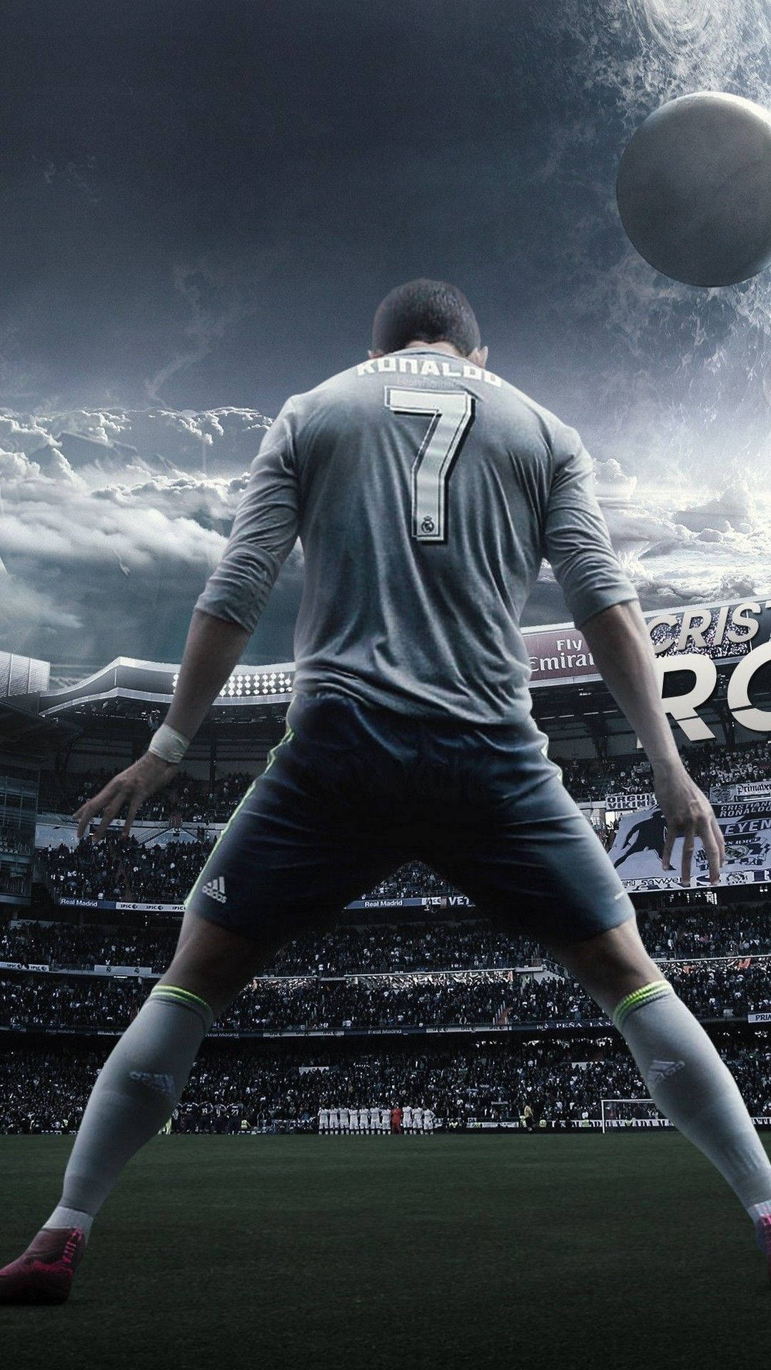 Cinematic Number Seven Cristiano Ronaldo iPhone Wallpaper