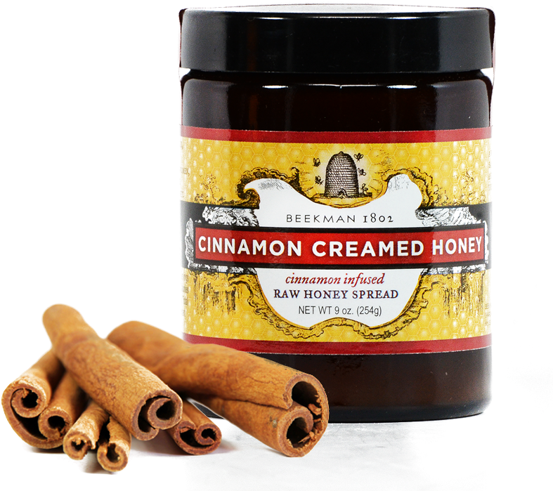 Cinnamon Creamed Honey Jarwith Cinnamon Sticks PNG