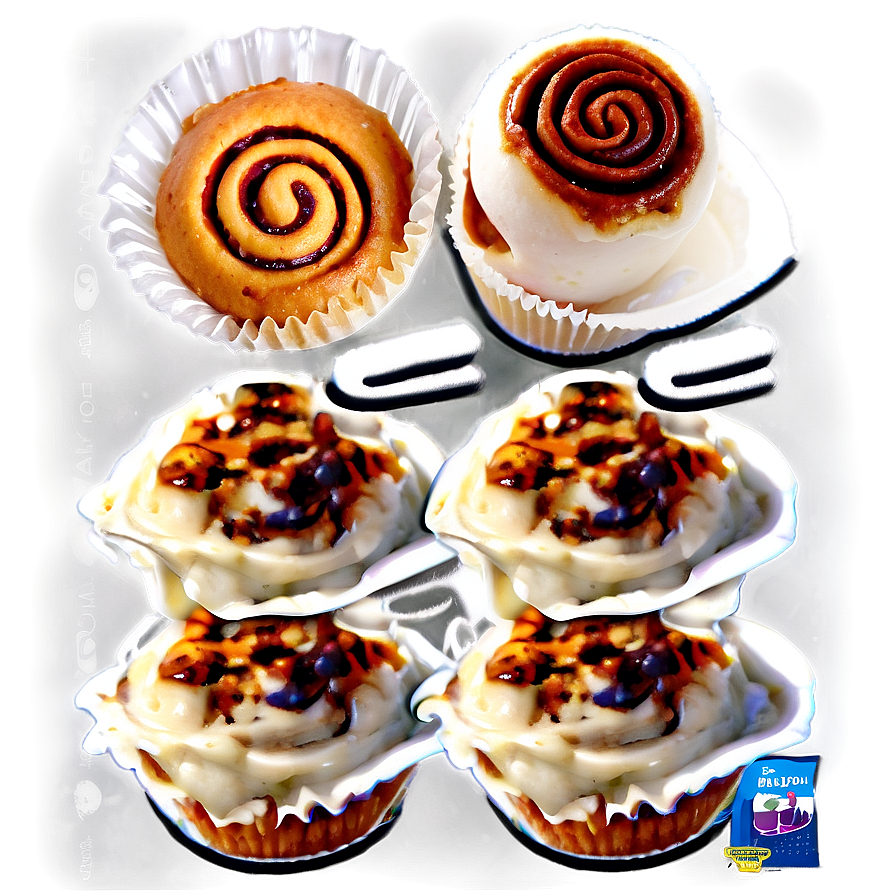 Cinnamon Roll Muffin Creation Png Hfq68 PNG