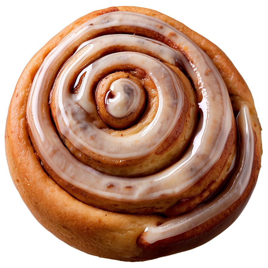 Cinnamon Roll With Maple Glaze Png Iyl PNG