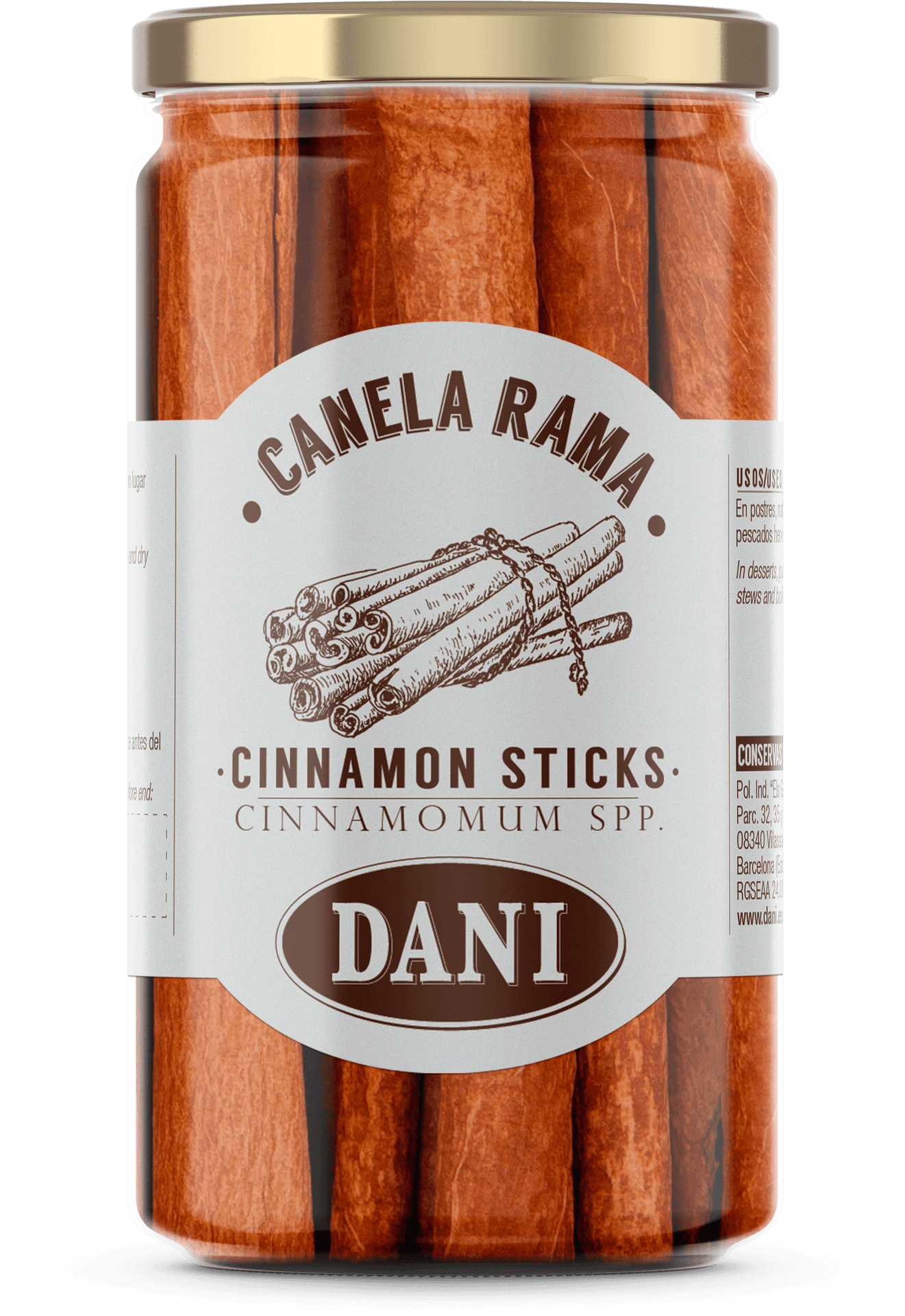 Cinnamon Sticks Jar D A N I Brand PNG