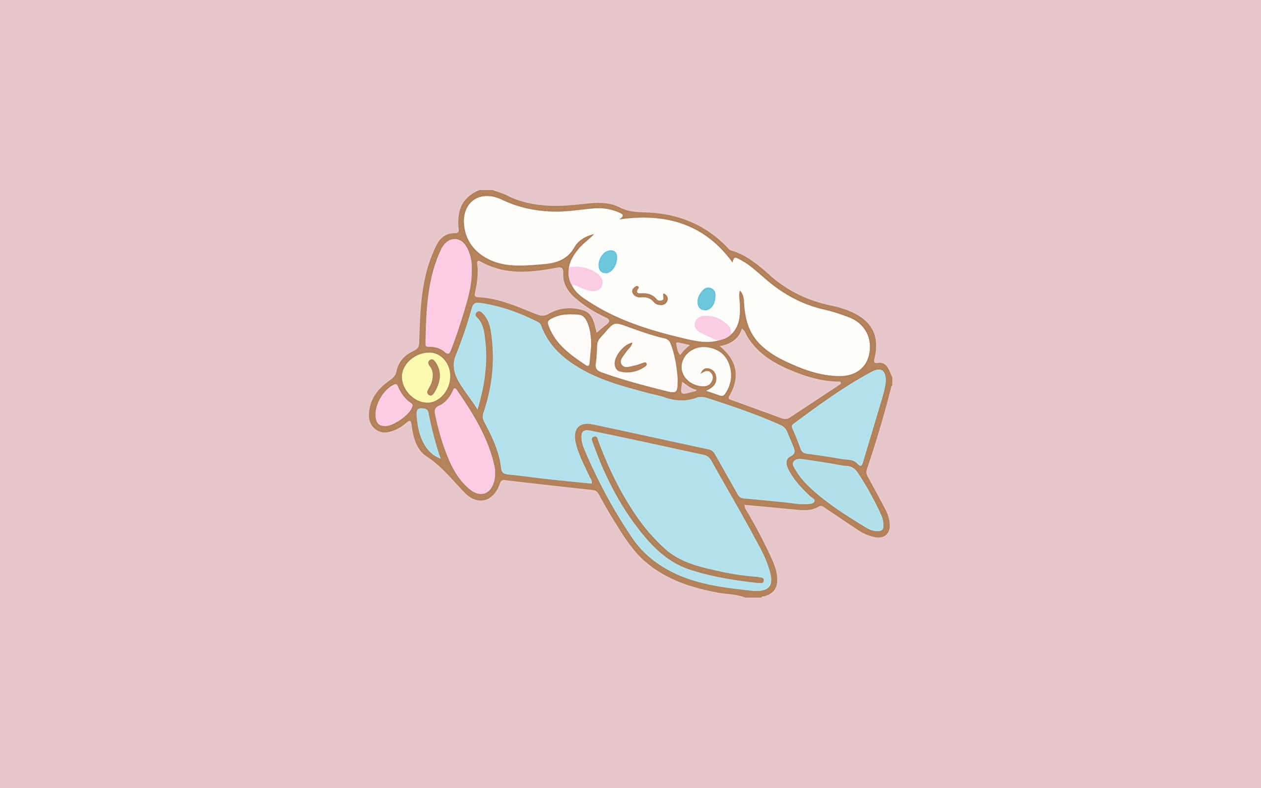 Cute Cinnamoroll Wallpaper on a Colorful Background