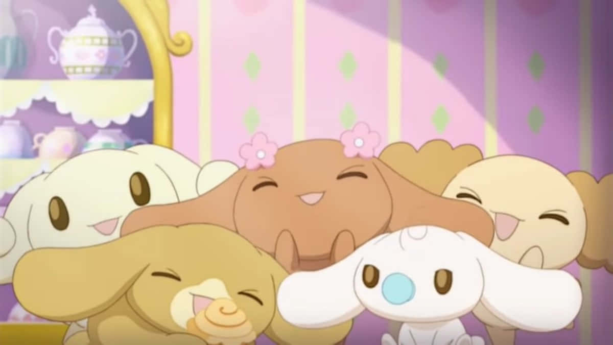 Cinnamoroll Dan Teman-teman Momen Bahagia Wallpaper