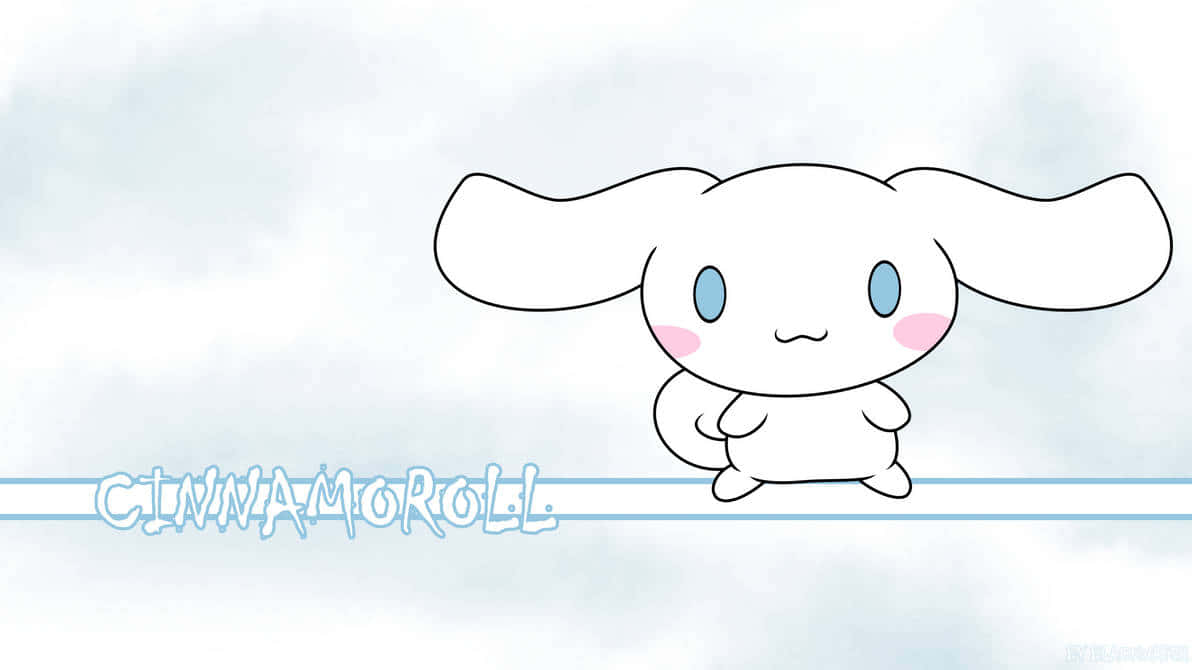 Cinnamoroll Desktop: Adorable Pup With Soft Feathery Ears Wallpaper