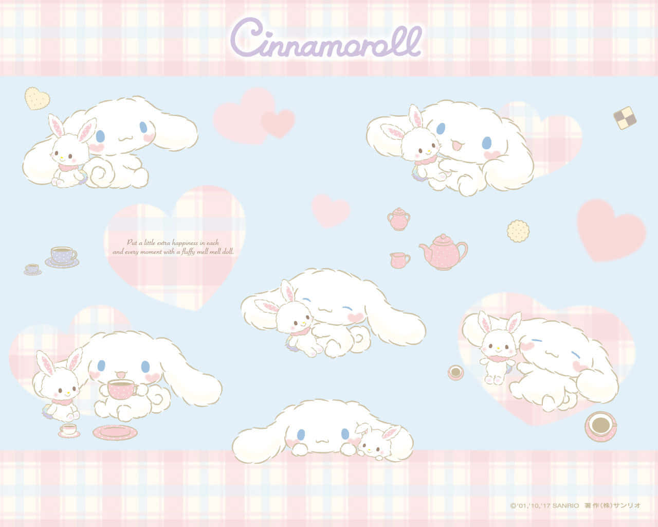 Enjoying a Day Out in the Sun with Cinnamoroll Wallpaper