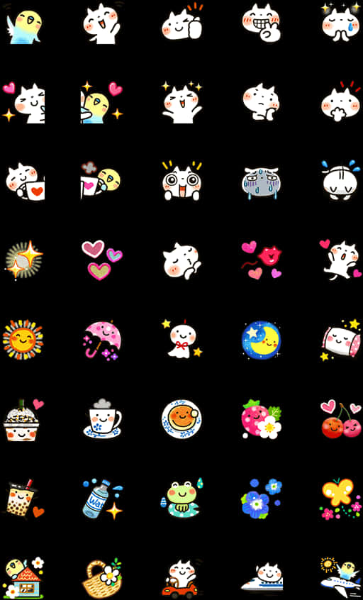 Cinnamoroll Emoji Collection PNG