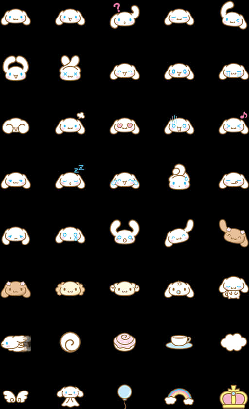 Cinnamoroll Expressions Collection PNG