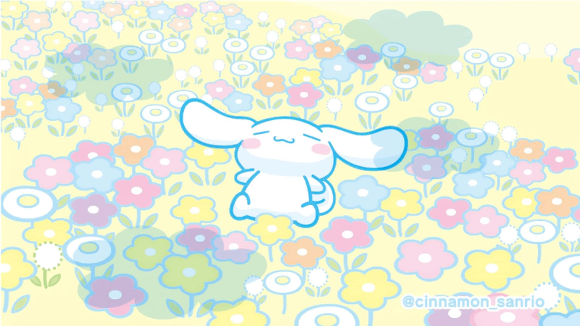 Experience Fun and Whimsy with the Cinnamoroll Laptop Wallpaper