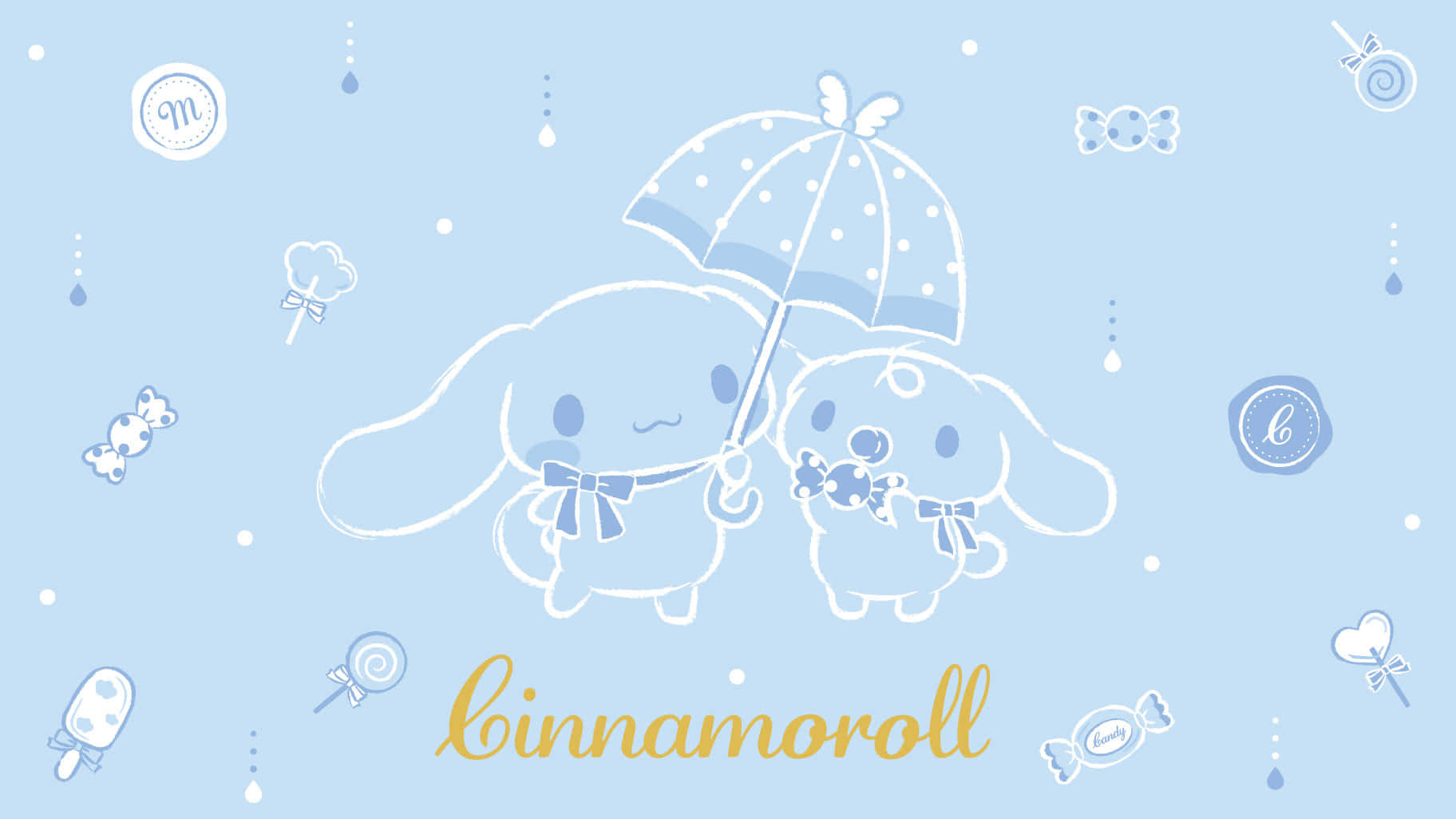 Cute and Sweet - Experience the Charm of Cinnamoroll on the Latest Laptop Wallpaper
