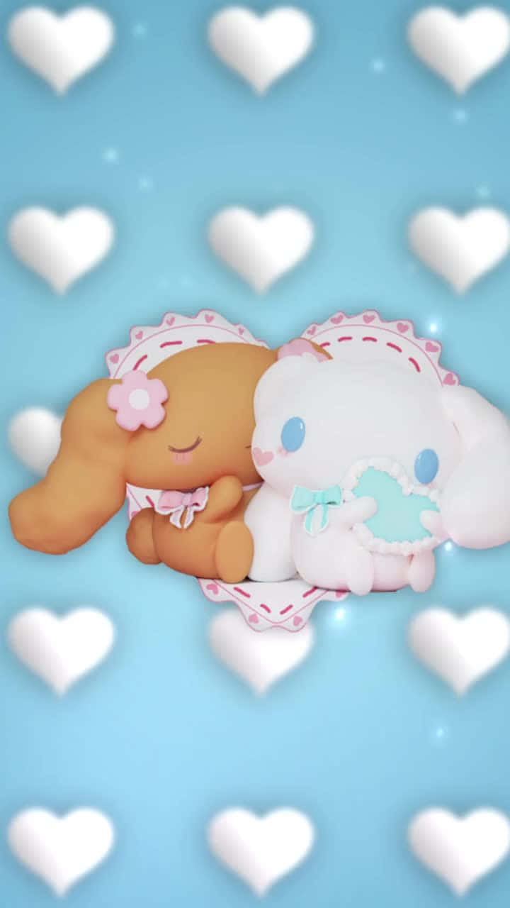 Cinnamoroll_ Mocha_ Knuffels Achtergrond