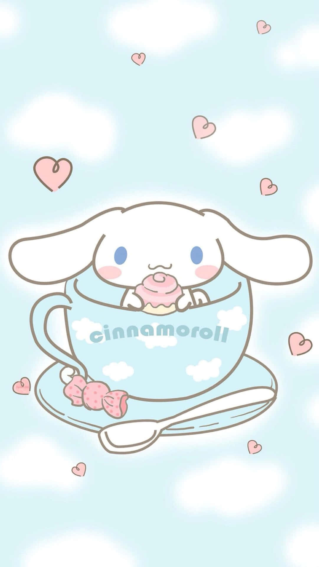 Unleash your cuddly side with this Cinnamoroll Phone Wallpaper