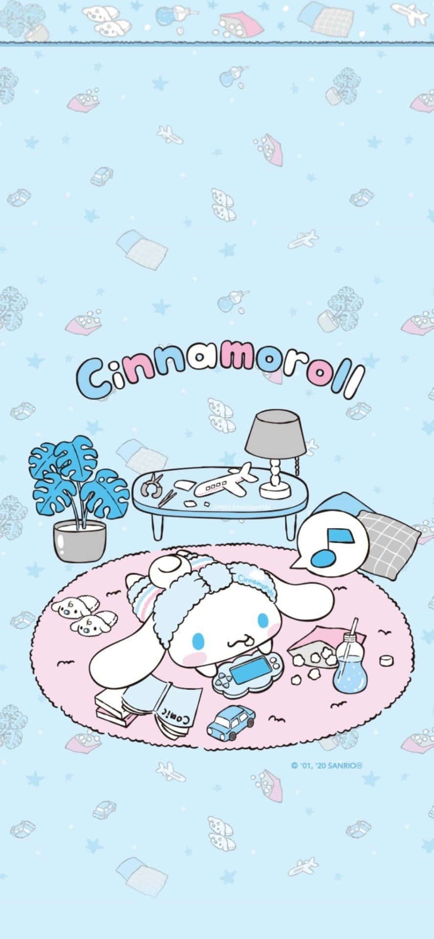 Take your favorite blue puppy everywhere with the Cinnamoroll Phone Wallpaper