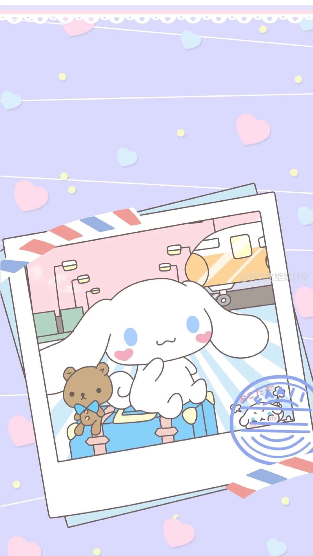 Get ready to take your day with you everywhere with the Cinnamoroll phone! Wallpaper