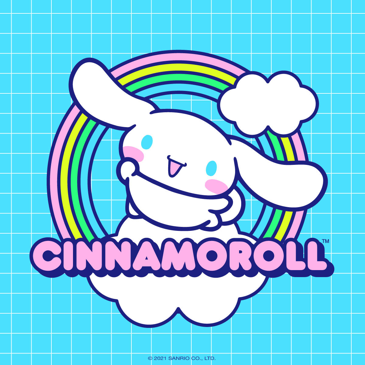 Cinnamoroll Rainbow Logo Wallpaper