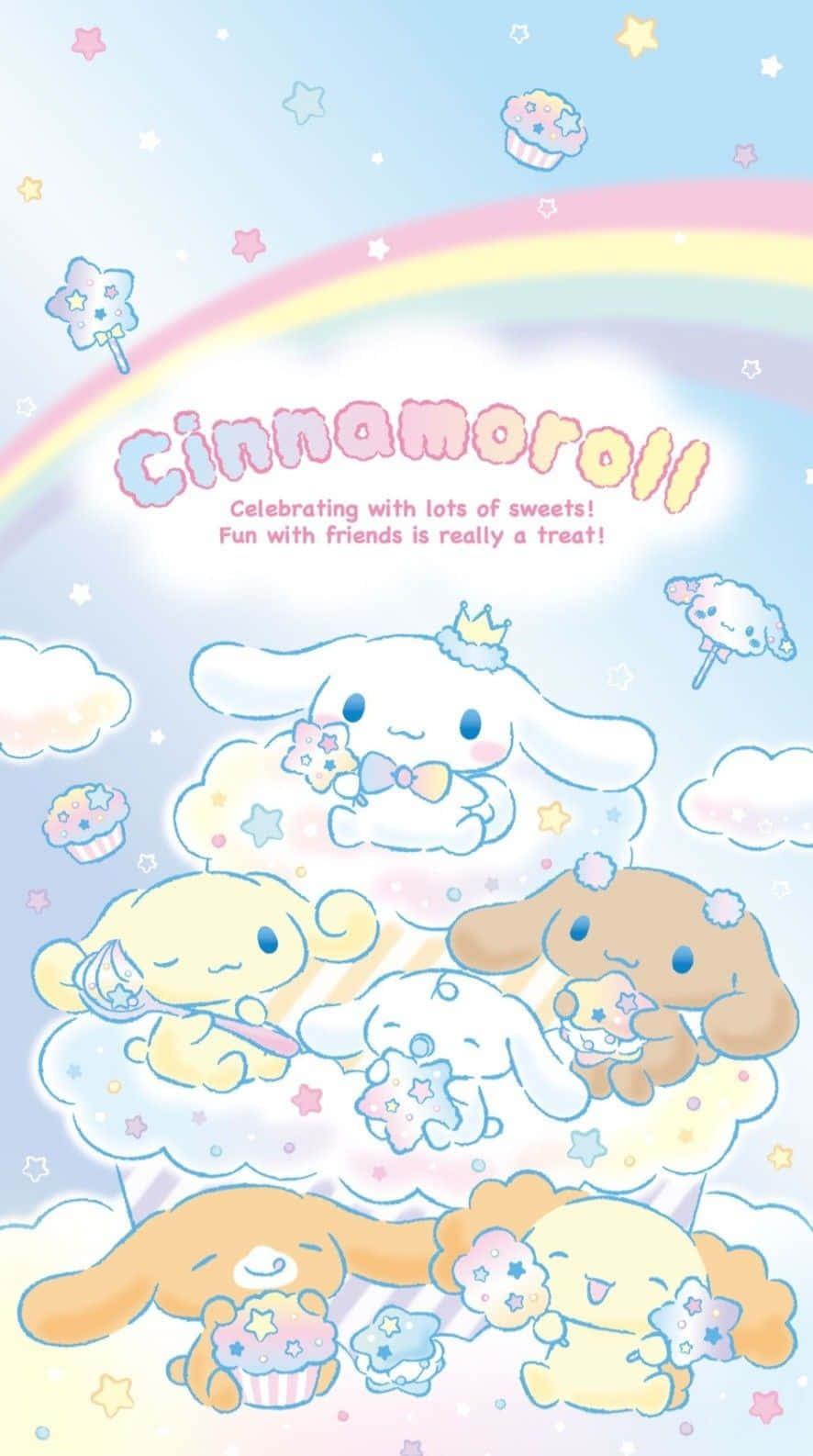 Cinnamoroll Ja Ystävät Juhlivat Taustakuva