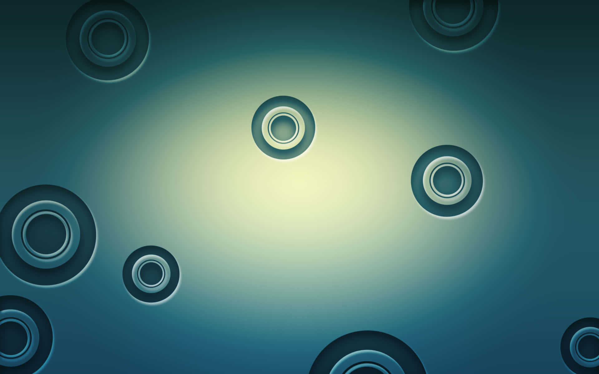 A Blue Background With Circles On It