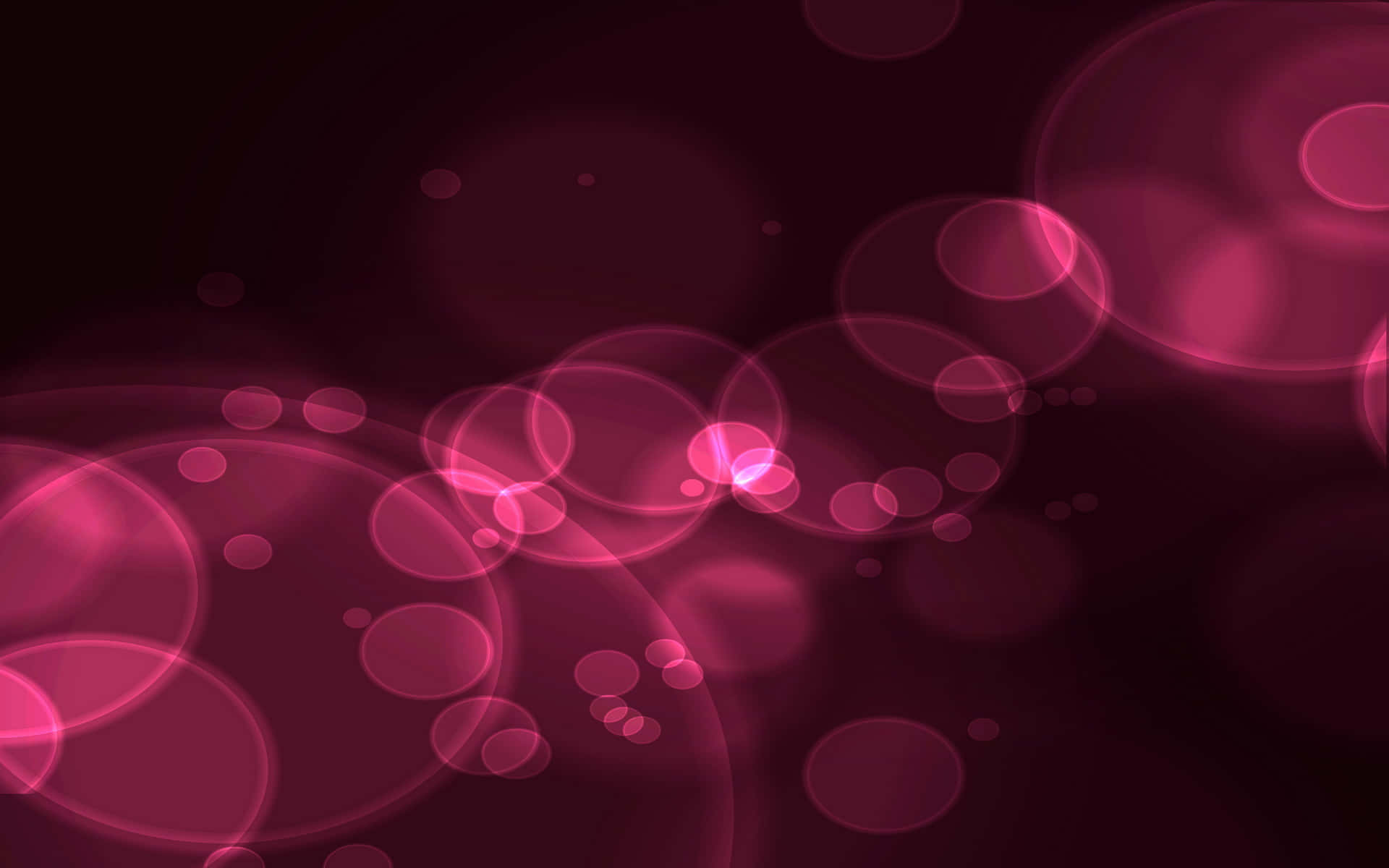 Pink Bokeh Background With Circles