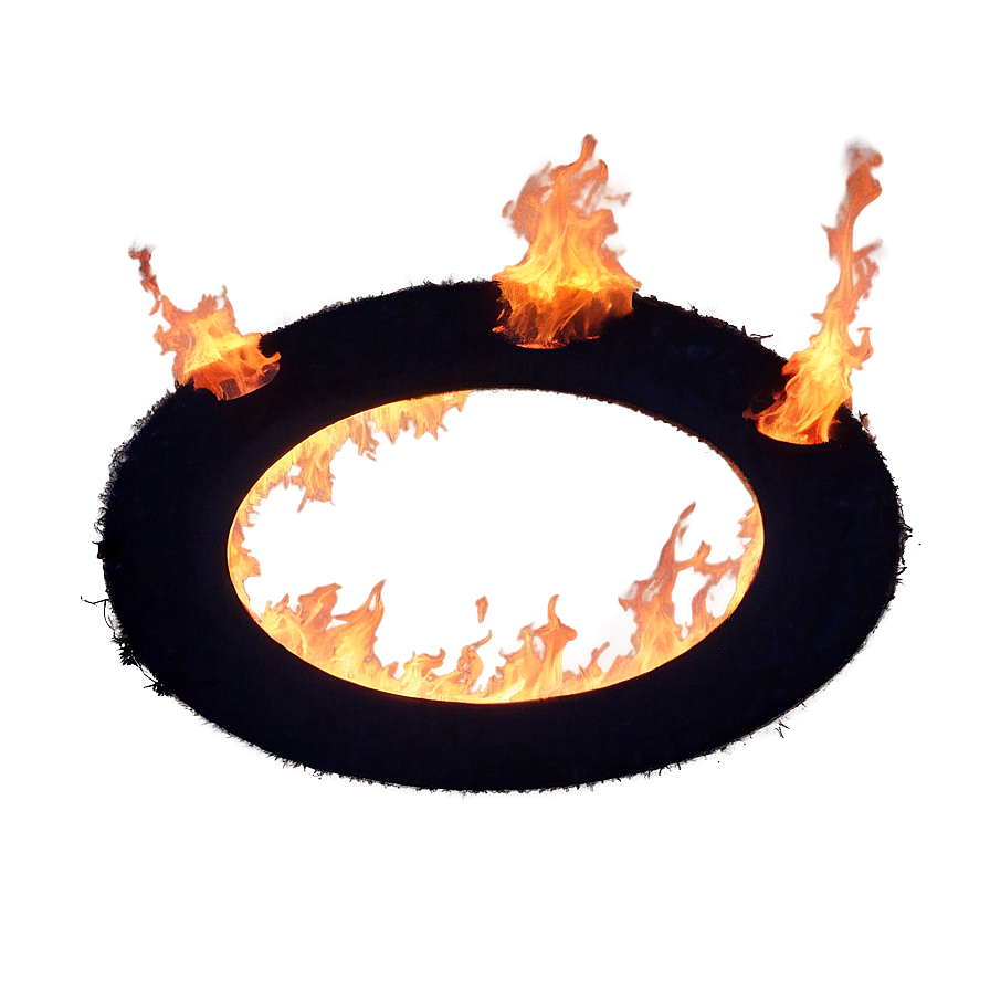Circle Engulfed In Flames Png Brd PNG