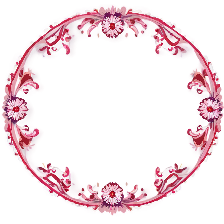 Circle Frame For Monogram Png Qps64 PNG