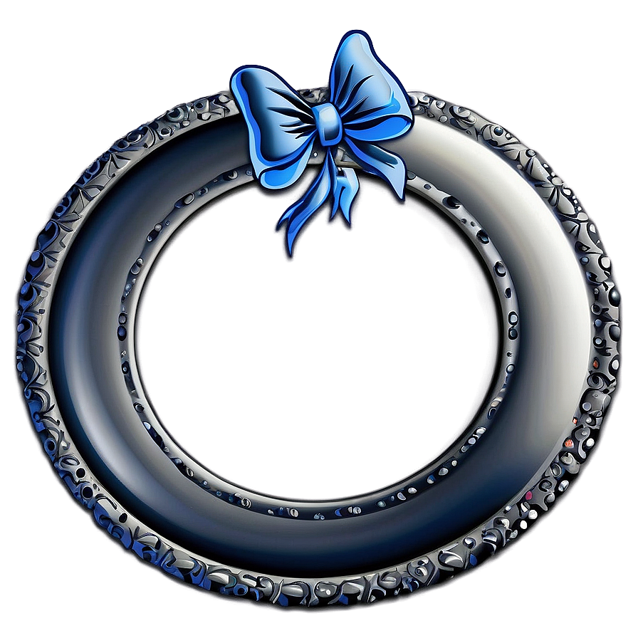 Circle Frame With Ribbon Png Tgj74 PNG